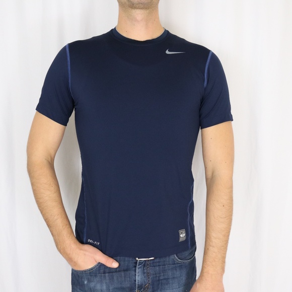 Nike pro combat navy top - A0 - Picture 1 of 6
